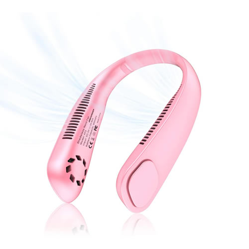 Jeteasy.ie Supercooler Headphone Style Neck Fan Pink Smooth